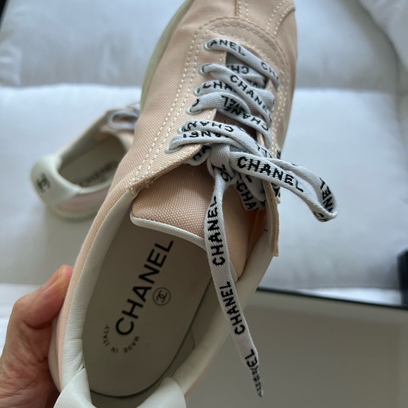 RARE- Authentic-CHANEL sneakers- PINK  (worn twice only) - Picture 8 of 8